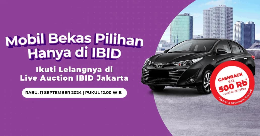 Cari Mobil Bekas Km Rendah? Ikuti Lelang Toyota Vios G 1.5